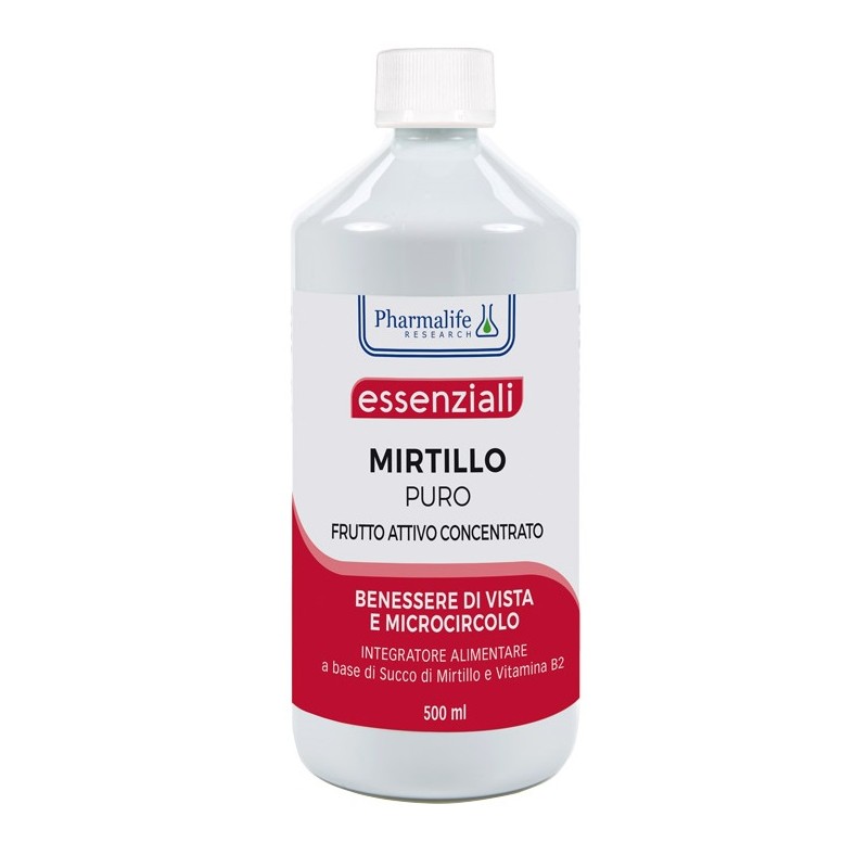 Mirtillo Puro Frutto Attivo per Microcircolo e Vista 500 ml Mirtillo Puro Frutto Attivo per Microcircolo e Vista 500 ml
