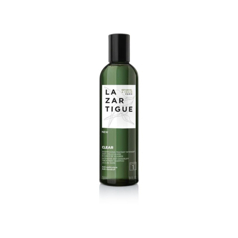 Flacone di Lazartigue Clear Intensive Shampoo Anti-Forfora 250 ml Flacone di Lazartigue Clear Intensive Shampoo Anti-Forfora 250 ml