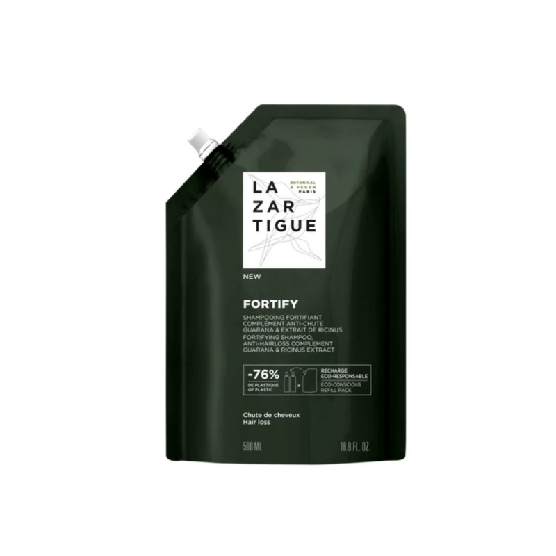 Confezione di Lazartigue Fortify Ricarica Shampoo Fortificante Anti-Caduta 500 ml