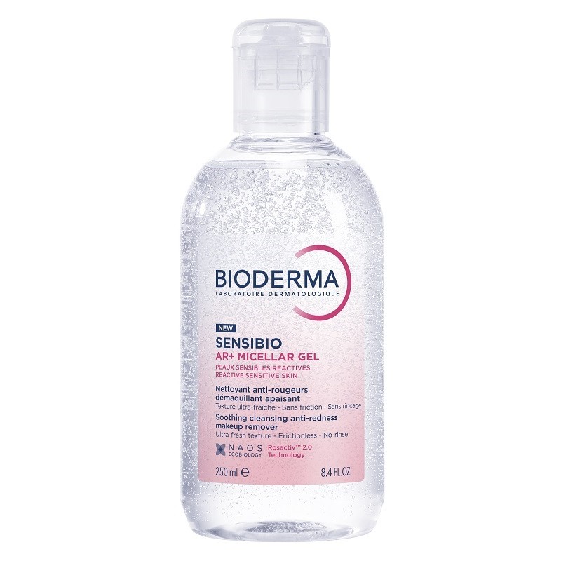 confezione di Bioderma Sensibio AR+ Gel Micellare Struccante Lenitivo 250ml confezione di Bioderma Sensibio AR+ Gel Micellare Struccante Lenitivo 250ml