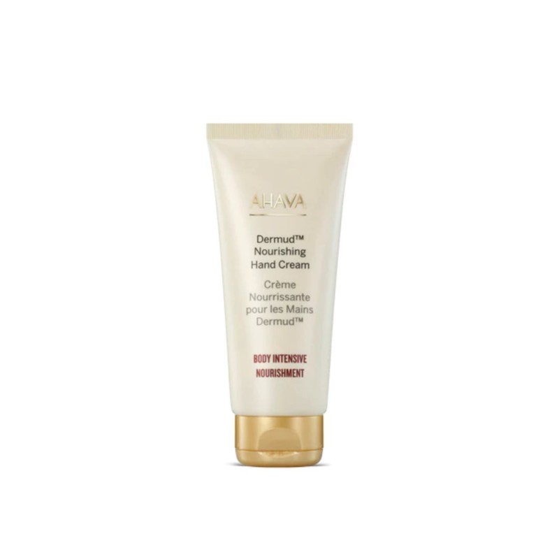 Flacone di Ahava Dermud Intensive Crema Mani al Fango del Mar Morto 100ml Flacone di Ahava Dermud Intensive Crema Mani al Fango del Mar Morto 100ml