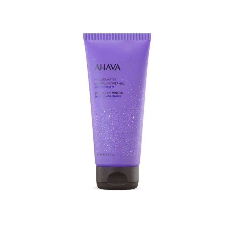 Flacone di Ahava Mineral Spring Blossom Gel Doccia 200ml Flacone di Ahava Mineral Spring Blossom Gel Doccia 200ml