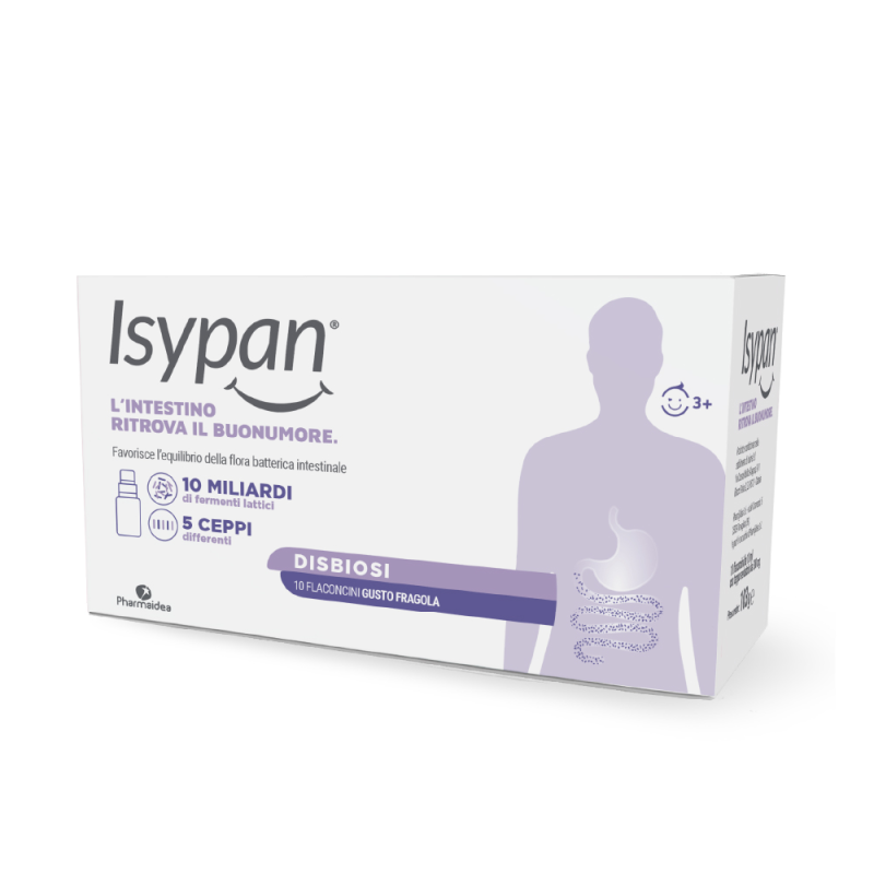 Isypan Disbiosi Fermenti Lattici per Equilibrio Intestinale 10 Flaconcini da 10ml Isypan Disbiosi Fermenti Lattici per Equilibrio Intestinale 10 Flaconcini da 10ml