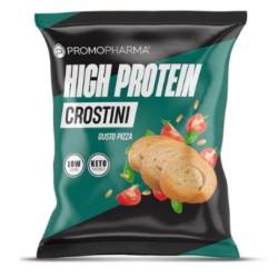 Pacchetto di High Protein Crostini Proteici Gusto Pizza con Pochi Zuccheri 50g Pacchetto di High Protein Crostini Proteici Gusto Pizza con Pochi Zuccheri 50g