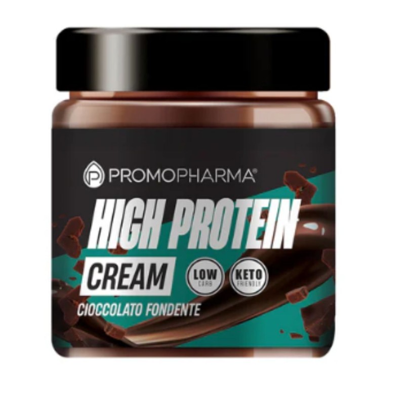 Vasetto di High Protein Crema Proteica con Pochi Zuccheri Gusto Cioccolato Fondente 200g Vasetto di High Protein Crema Proteica con Pochi Zuccheri Gusto Cioccolato Fondente 200g