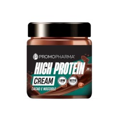Vasetto di High Protein Crema Proteica con Pochi Zuccheri Gusto Cioccolato e Nocciole 200g Vasetto di High Protein Crema Proteica con Pochi Zuccheri Gusto Cioccolato e Nocciole 200g