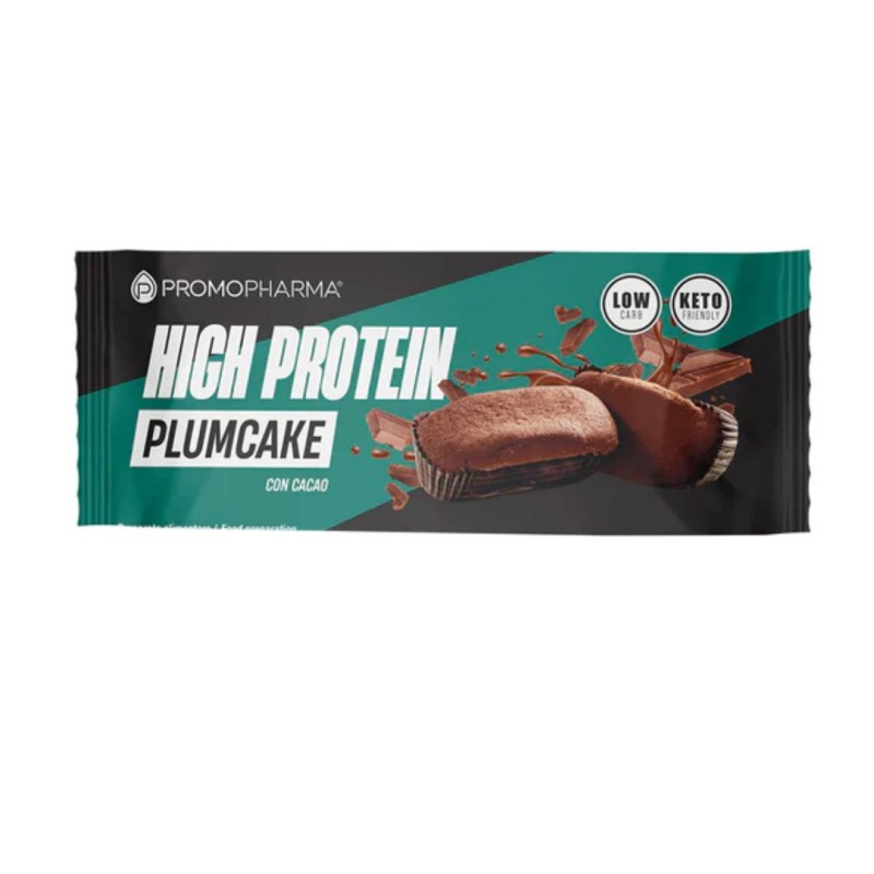 Confezione di High Protein Plumcake Proteico con Pochi Zuccheri Gusto Cacao Monoporzione 50g