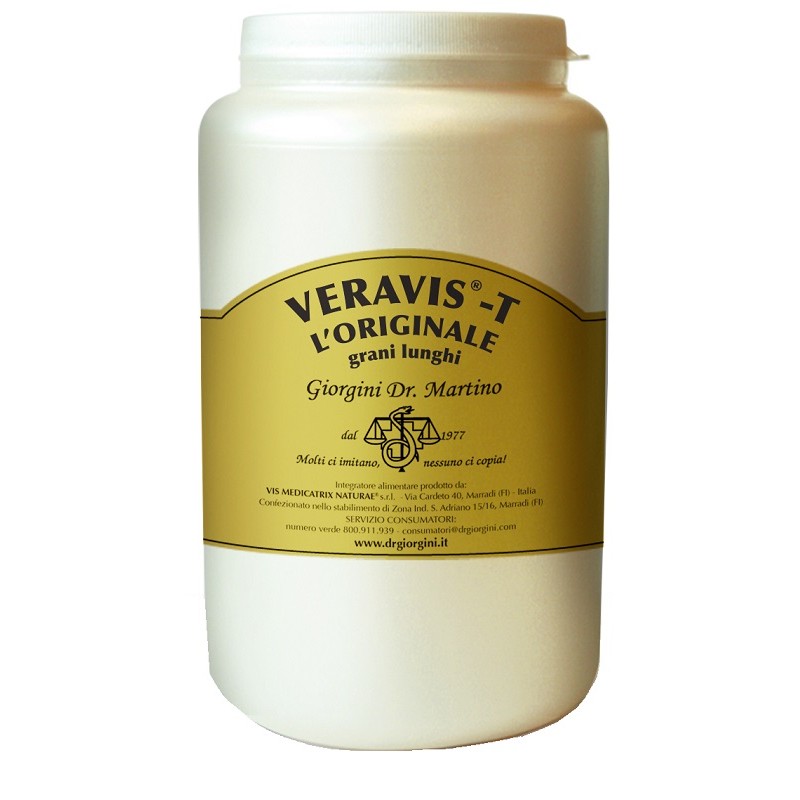confezione di Dr. Giorgini Veravis-T L'Originale Integratore per Digestione e Stitichezza 1 kg