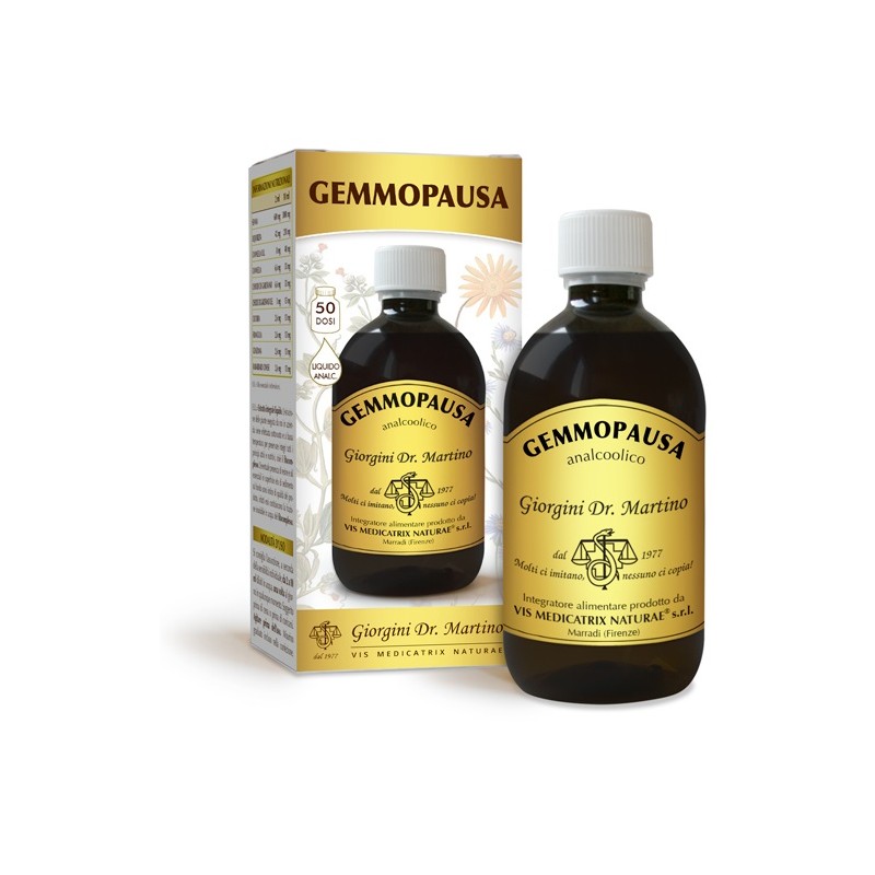 confezione di Dr. Giorgini Gemmopausa Integratore per Difese Immunitarie 500 ml