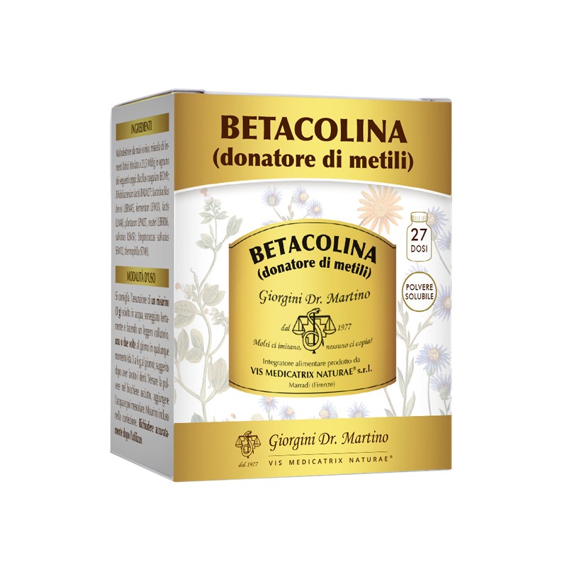confezione di Dr. Giorgini Betacolina Integratore per Metabolismo 100 g confezione di Dr. Giorgini Betacolina Integratore per Metabolismo 100 g