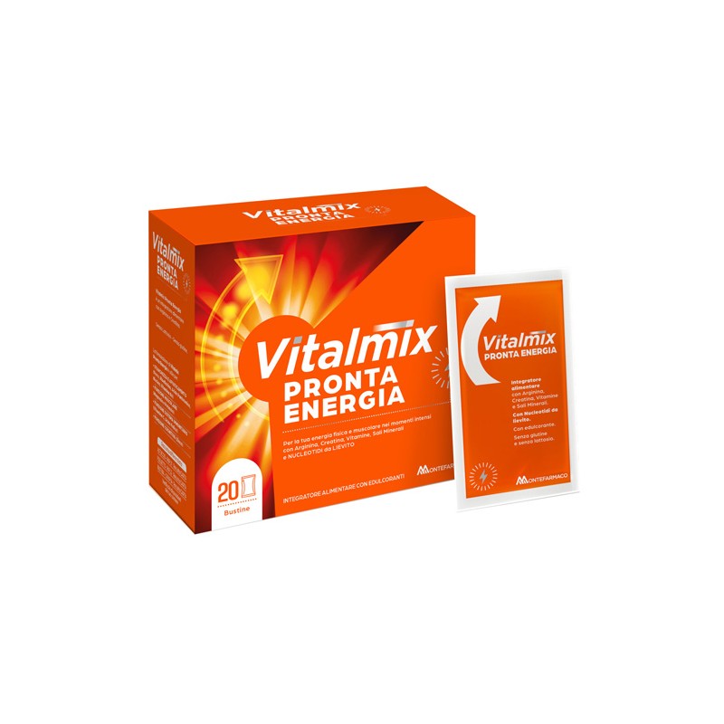confezione di Vitalmix Pronta Energia Integratore per Stanchezza 20 Bustine confezione di Vitalmix Pronta Energia Integratore per Stanchezza 20 Bustine