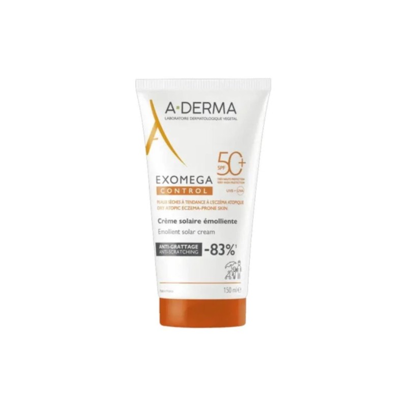 tubetto di A-Derma Exomega Crema Solare SPF50+ 150 ml tubetto di A-Derma Exomega Crema Solare SPF50+ 150 ml