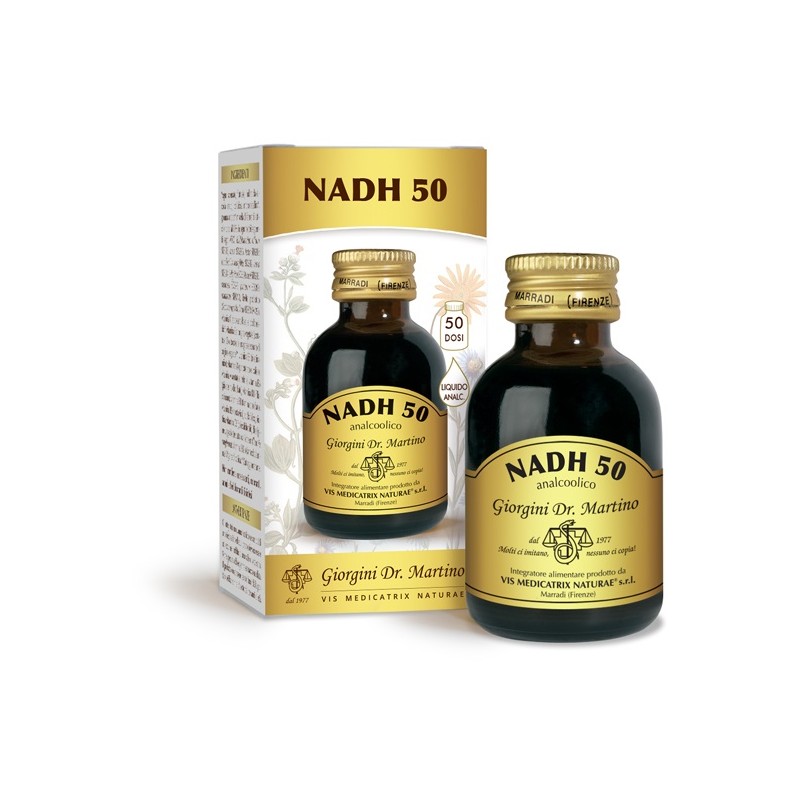 confezione di Dr. Giorgini NADH 50 Integratore per Metabolismo Energetico 50 ml