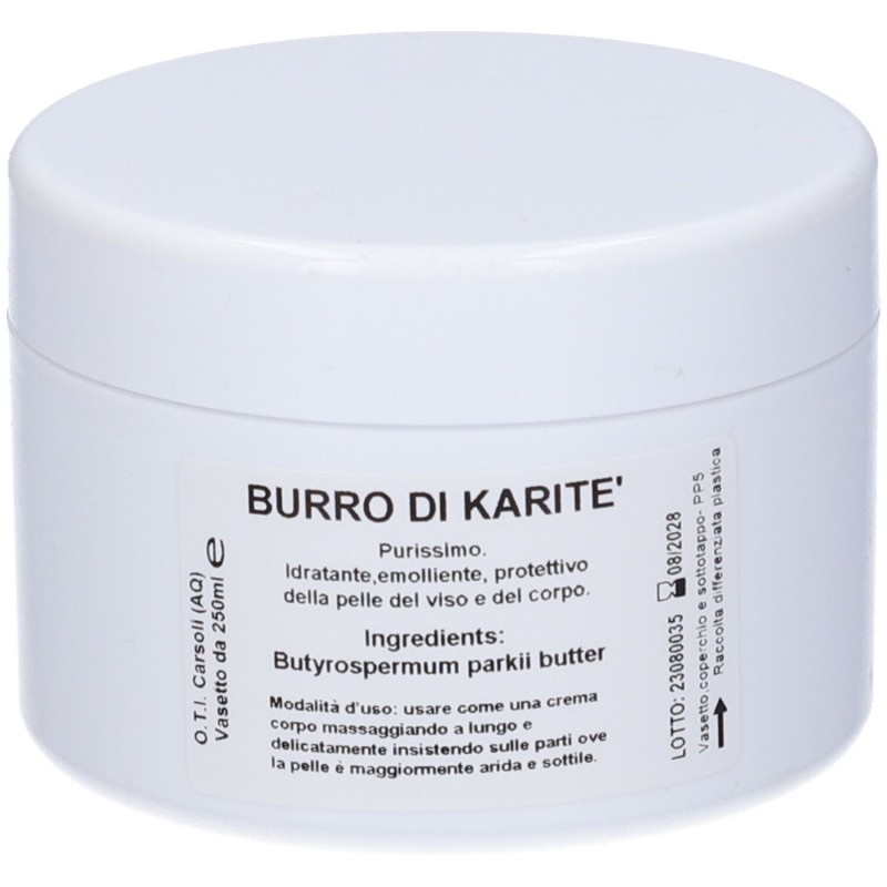 barattolo di OTI Burro Di Karitè Idratante ed Emolliente per Viso e Corpo 225g barattolo di OTI Burro Di Karitè Idratante ed Emolliente per Viso e Corpo 225g