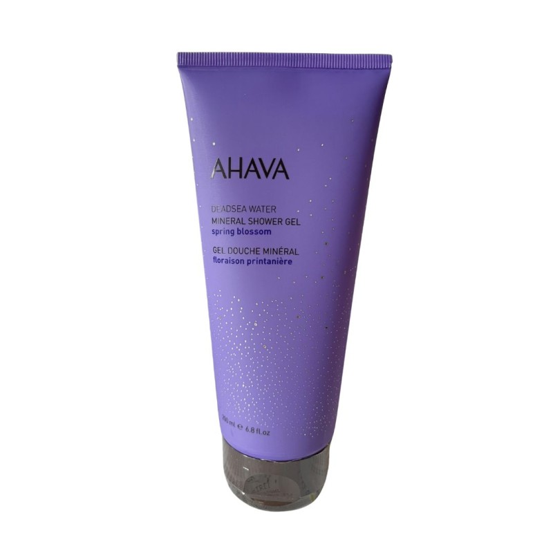 Flacone di Ahava Mineral Spring Blossom Gel Doccia 200ml Flacone di Ahava Mineral Spring Blossom Gel Doccia 200ml