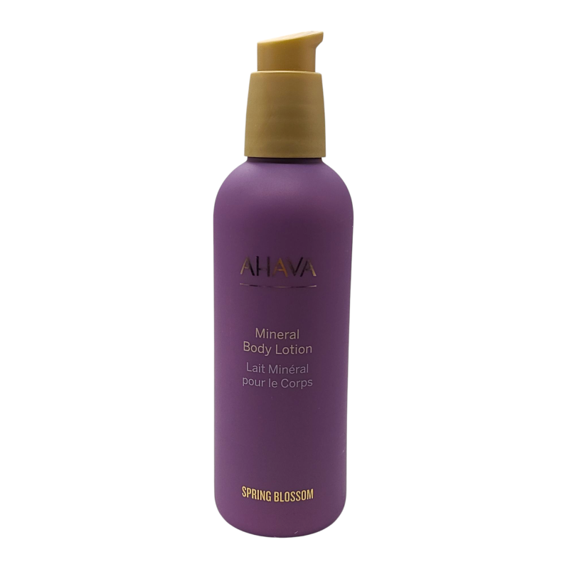 Flacone di Ahava Mineral Spring Blossom Lozione Idratante per il Corpo 250ml Flacone di Ahava Mineral Spring Blossom Lozione Idratante per il Corpo 250ml