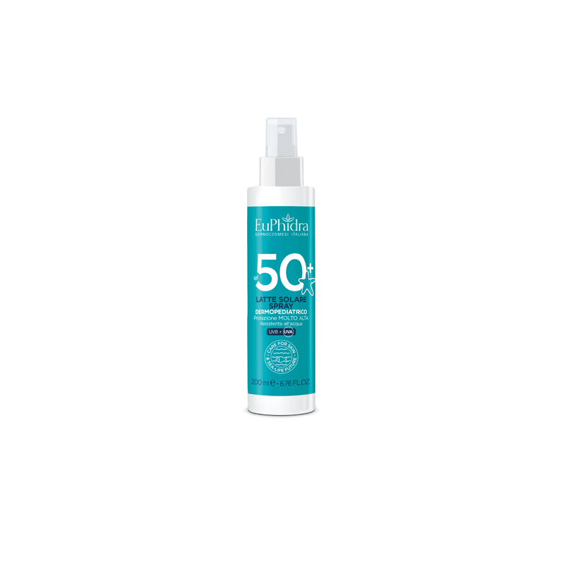 flacone di Ephidra Kaleido Latte Solare Bambini 50+ Spray 200ml flacone di Ephidra Kaleido Latte Solare Bambini 50+ Spray 200ml