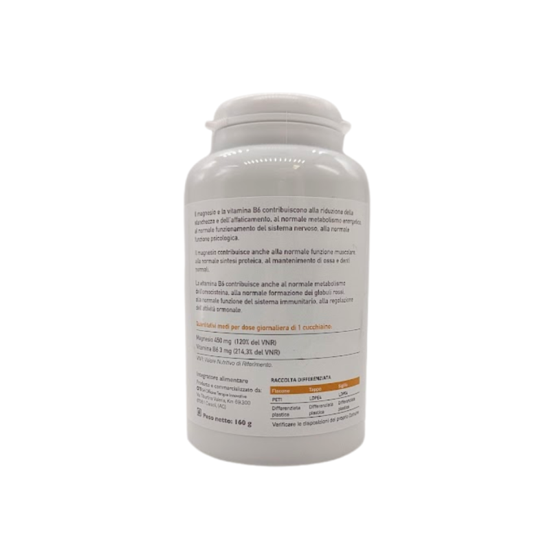 Indicazioni su barattolo OTI Super Magnesio B6 Integratore Magnesio Citrato e B6 160g Indicazioni su barattolo OTI Super Magnesio B6 Integratore Magnesio Citrato e B6 160g