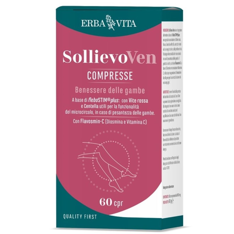 confezione di Sollievo Ven Integratore Microcircolo e Gambe Pesanti 60 Compresse confezione di Sollievo Ven Integratore Microcircolo e Gambe Pesanti 60 Compresse