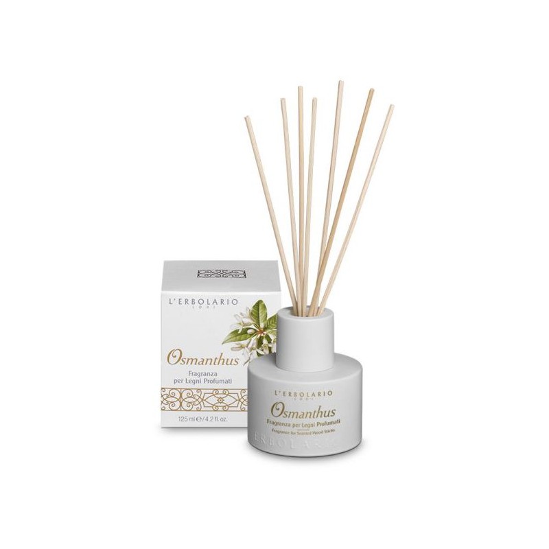 L'Erbolario Osmanthus Fragranza Legni Profumati per Ambienti 125ml – Profumatore Fiorito e Legnoso L'Erbolario Osmanthus Fragranza Legni Profumati per Ambienti 125ml – Profumatore Fiorito e Legnoso