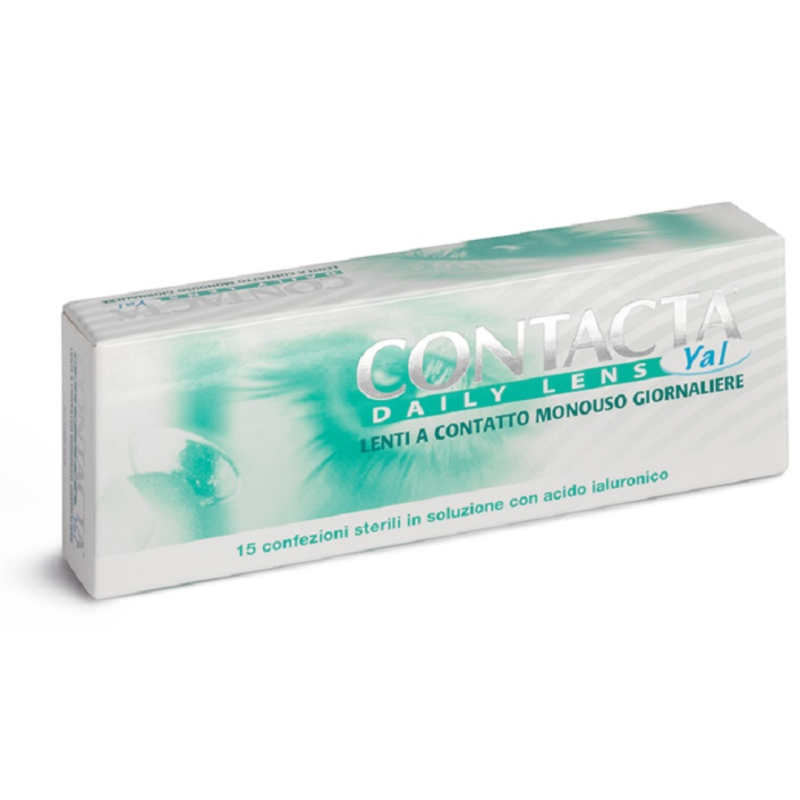 Confezione originale di Contacta Daily Yal Lenti a Contatto con Acido Ialuronico 15 Lenti Diottrie -1,50