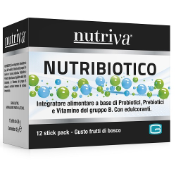 Nutriva Nutribiotico Integratore Intestinale e Immunitario 12 Stick Nutriva Nutribiotico Integratore Intestinale e Immunitario 12 Stick