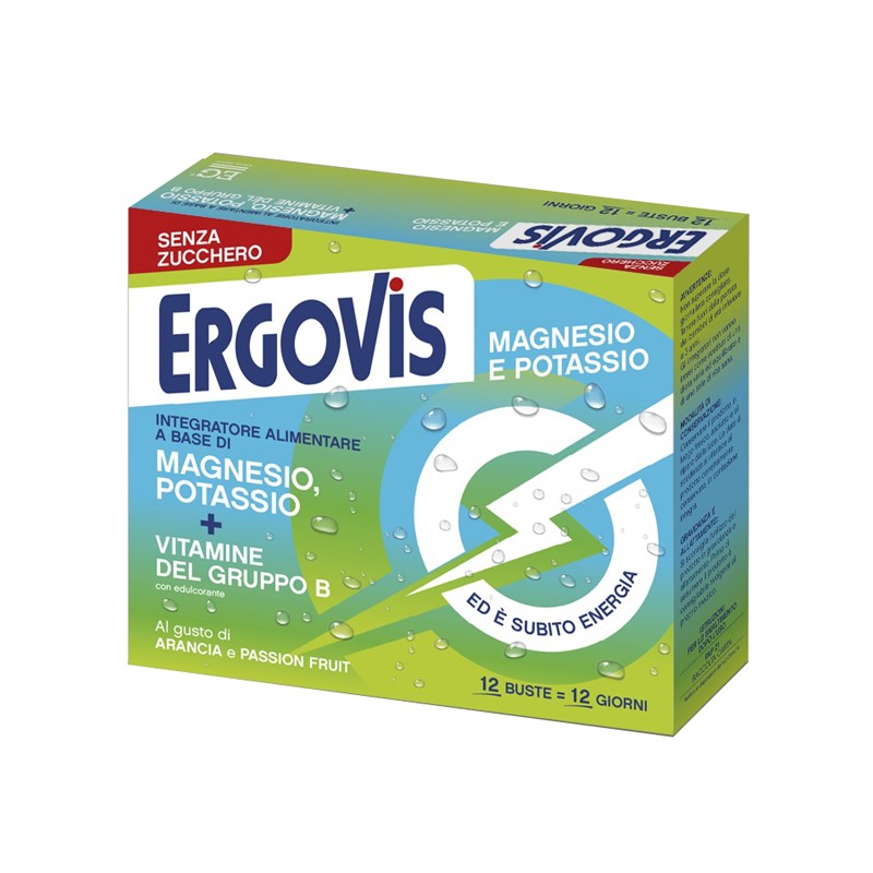 Ergovis Mg+k Vitamine B per Energia 12 Buste Ergovis Mg+k Vitamine B per Energia 12 Buste