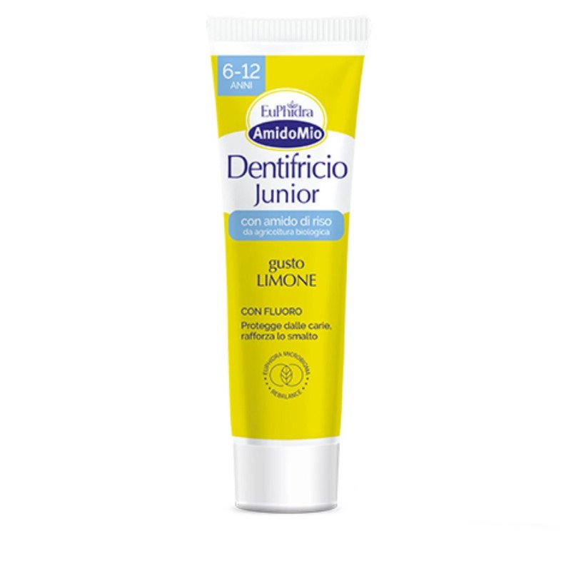 Tubo da Euphidra Amidomio Dentifricio Junior 6-12 Anni 50 ml Tubo da Euphidra Amidomio Dentifricio Junior 6-12 Anni 50 ml