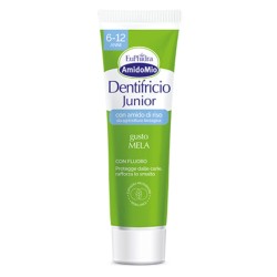 Tubo di Euphidra Amidomio Dentifricio Junior alla Mela 6-12 Anni 50 ml Tubo di Euphidra Amidomio Dentifricio Junior alla Mela 6-12 Anni 50 ml