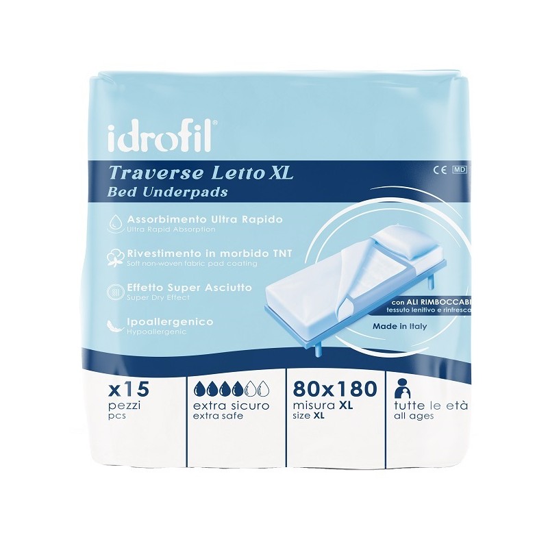 Idrofil Traversa Letto XL per Protezione Letto 15 Pezzi