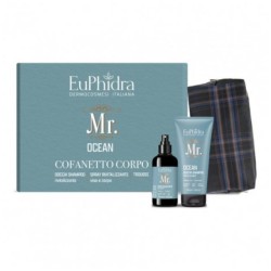 Confezione di Euphidra Mr Kit Ocean 1 Doccia Gel 200 ml + 1 Spray Corpo 200 ml + 1 Beauty