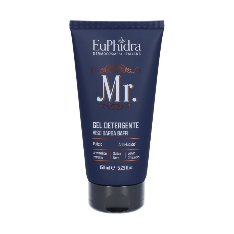Tubo di Euphidra Mr Detergente Viso Barba Baffi 150 ml Tubo di Euphidra Mr Detergente Viso Barba Baffi 150 ml
