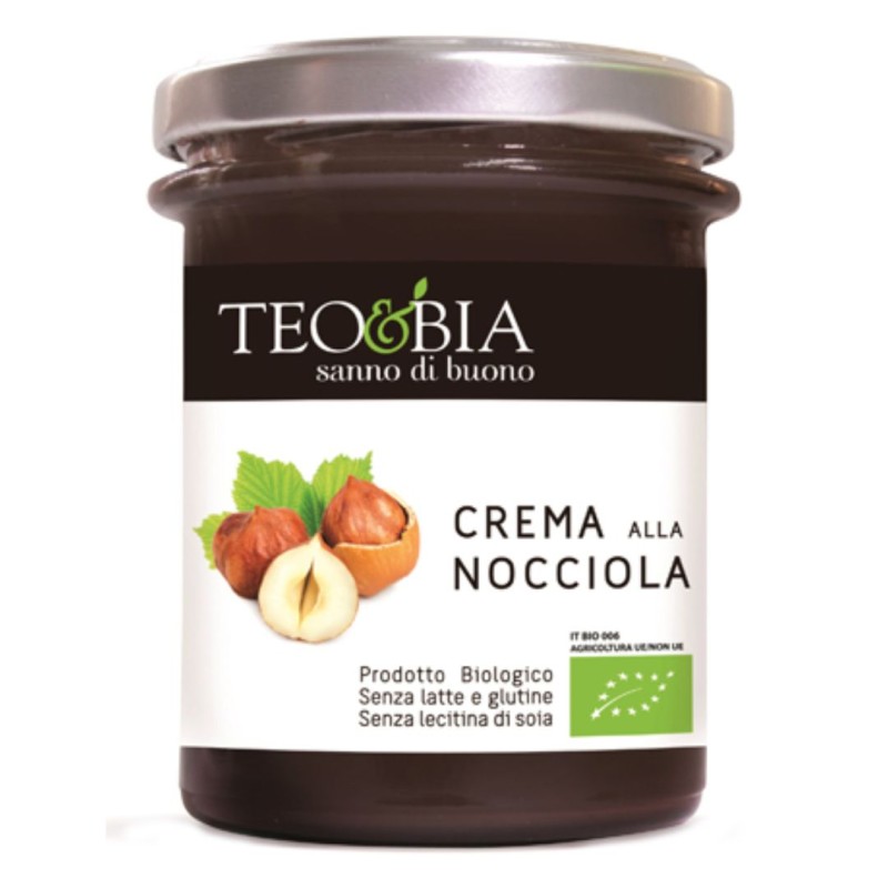 Confezione di Teo&Bia Crema alla Nocciola Bio 212 g Confezione di Teo&Bia Crema alla Nocciola Bio 212 g