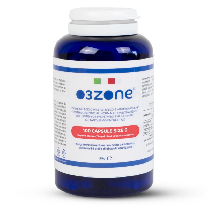 barattolo O3Zone Size 0 Integratore per Sistema Immunitario 100 Capsule