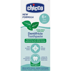 Scatola del Chicco Dentifricio Menta da 6 Anni 50ml Scatola del Chicco Dentifricio Menta da 6 Anni 50ml