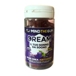 confezione di Mind The Gum Dream Integratore per il Sonno 30 Pastiglie Gommose confezione di Mind The Gum Dream Integratore per il Sonno 30 Pastiglie Gommose