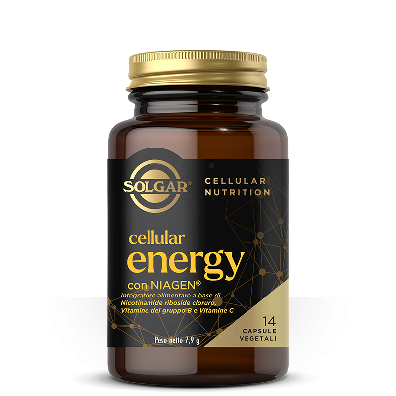 Barattolo di Solgar Cellular Energy Integratore Antiage Antiossidante 14 Capsule