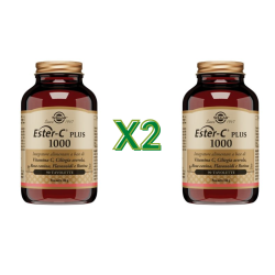 2 Confezioni di Solgar Ester C Plus 1000 Integratore Energizzante 90 Tavolette 2 Confezioni di Solgar Ester C Plus 1000 Integratore Energizzante 90 Tavolette