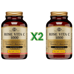 2 Confezioni di Solgar Rose Vita C 1000 Integratore Vitamina C 100 Tavolette 2 Confezioni di Solgar Rose Vita C 1000 Integratore Vitamina C 100 Tavolette