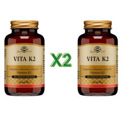 2 Confezioni di Solgar Vita K2 Integratore di Vitamina K2 50 Capsule 2 Confezioni di Solgar Vita K2 Integratore di Vitamina K2 50 Capsule