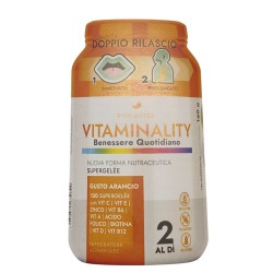 Formato di Supergelèe Vitaminality Integratore Alimentare di Vitamine 120 Supergelatine Formato di Supergelèe Vitaminality Integratore Alimentare di Vitamine 120 Supergelatine