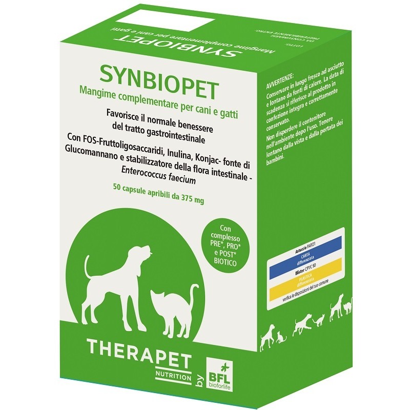 Synbiopet Therapet per Benessere Gastrointestinale 50 Capsule