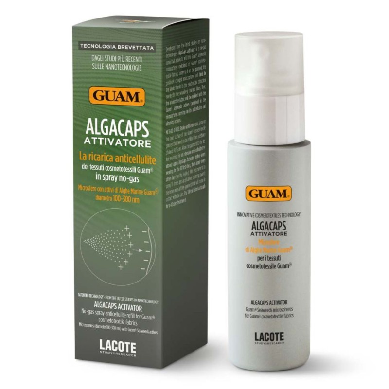 Formato di Guam Algacaps Trattamento Attivatore Spray Contro la Cellulite 100 ml