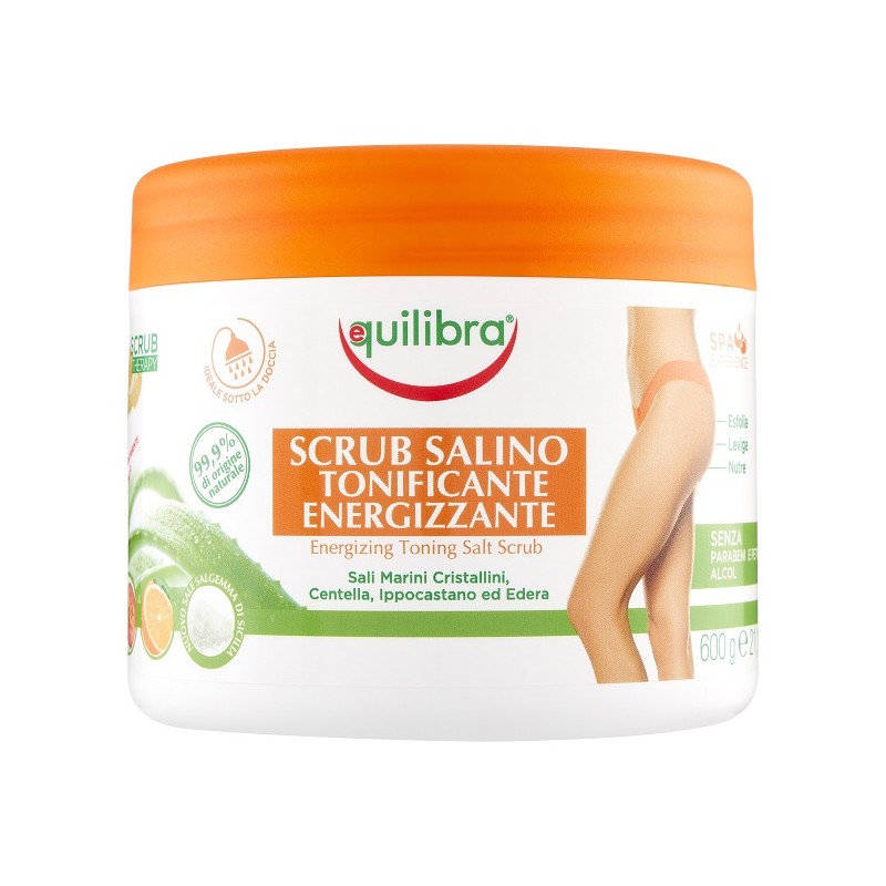 Equilibra Scrub Salino Tonificante Energizzante per Esfoliazione 600 g Equilibra Scrub Salino Tonificante Energizzante per Esfoliazione 600 g