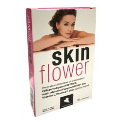 Confezione di Skin Flower Integratore Alimentare Antiossidante per la Pelle 30 Compresse Confezione di Skin Flower Integratore Alimentare Antiossidante per la Pelle 30 Compresse