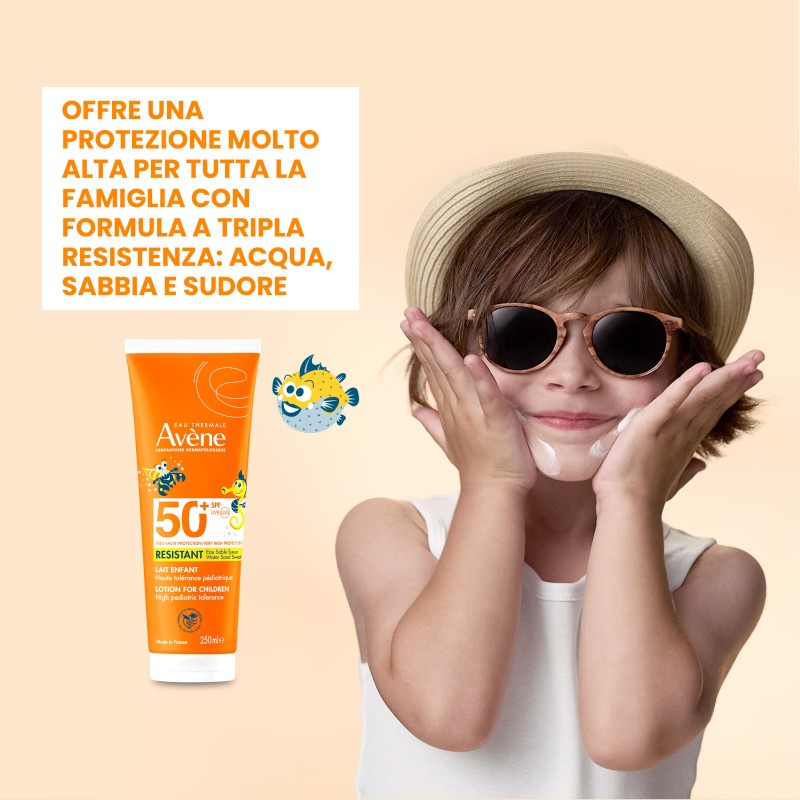Avene Latte Solare Protezione Alta SPF 50+ per Bambini 250ml Avene Latte Solare Protezione Alta SPF 50+ per Bambini 250ml