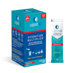 confezione di Liquid IV Hydration Multiplier Integratore Idratante con Vitamine 10 Stick Fragola confezione di Liquid IV Hydration Multiplier Integratore Idratante con Vitamine 10 Stick Fragola