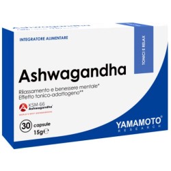 confezione di Yamamoto Ashwagandha Integratore per Stanchezza Mentale 30 Capsule confezione di Yamamoto Ashwagandha Integratore per Stanchezza Mentale 30 Capsule