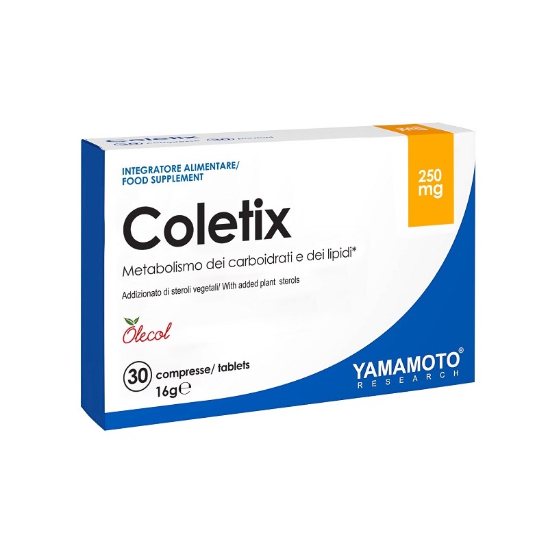 confezione di Yamamoto Coletix Integratore per Colesterolo 30 Compresse confezione di Yamamoto Coletix Integratore per Colesterolo 30 Compresse