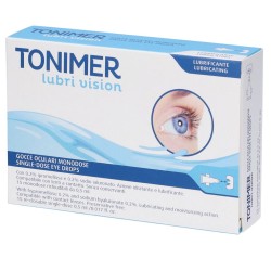 confezione Tonimer Lubri Vision Collirio Idratante per Occhi Secchi 15 Flaconcini Monodose da 0,5 ml confezione Tonimer Lubri Vision Collirio Idratante per Occhi Secchi 15 Flaconcini Monodose da 0,5 ml